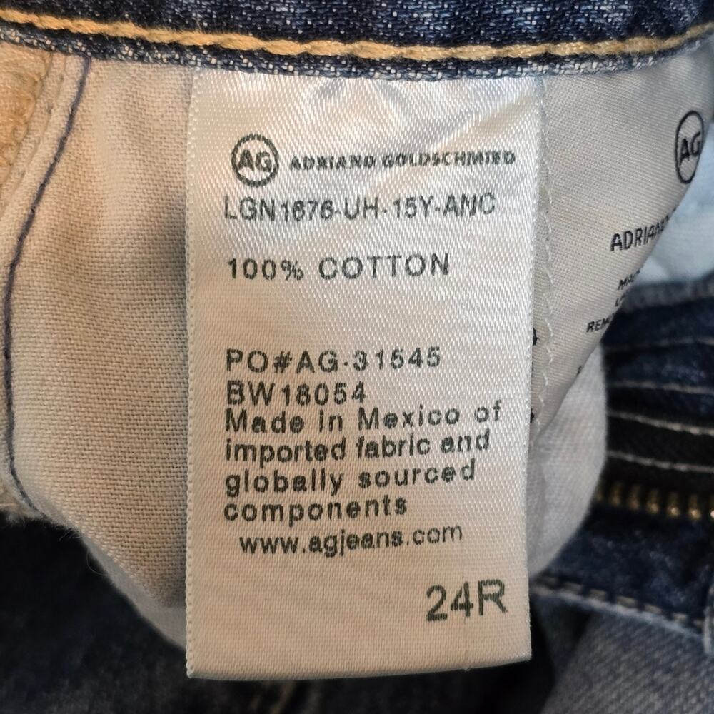 🔴 3/$30 AG 24×27 The Phoebe Vintage High-Waisted Tapered Jean — 15Y Anchorage - Picture 6 of 12